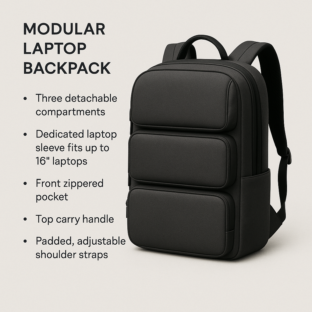Modular Laptop Backpack